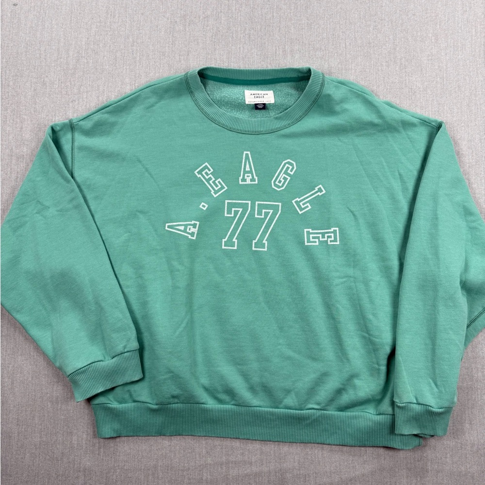 American Eagle Outfitters Green Logo‎ Sweatshirt